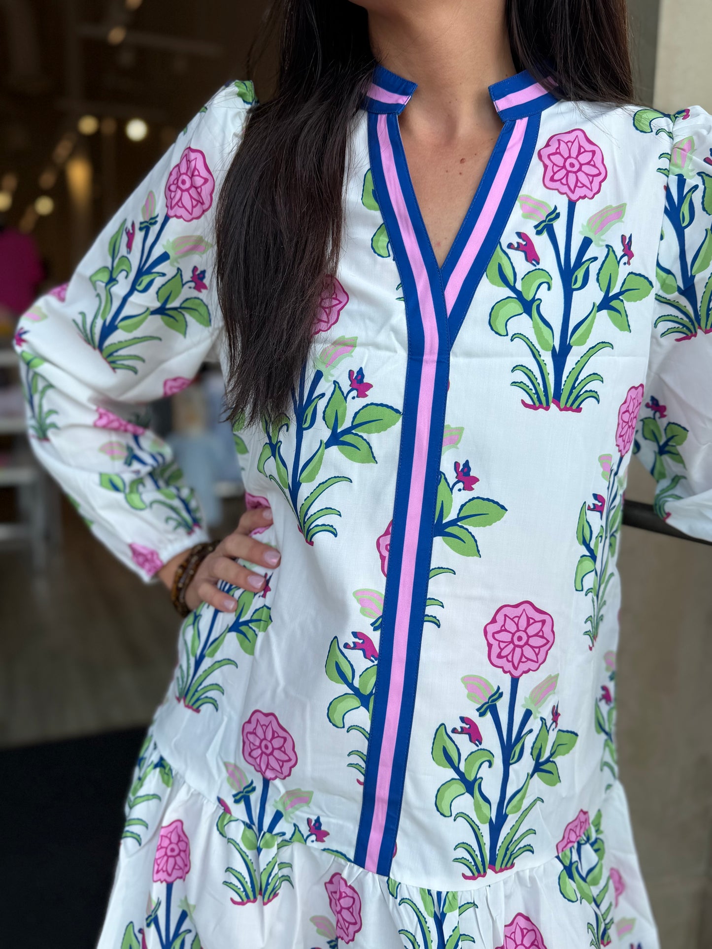 Floral Dress - White