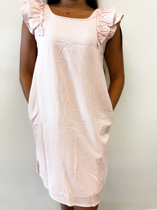 Light Pink Bow Back Dress