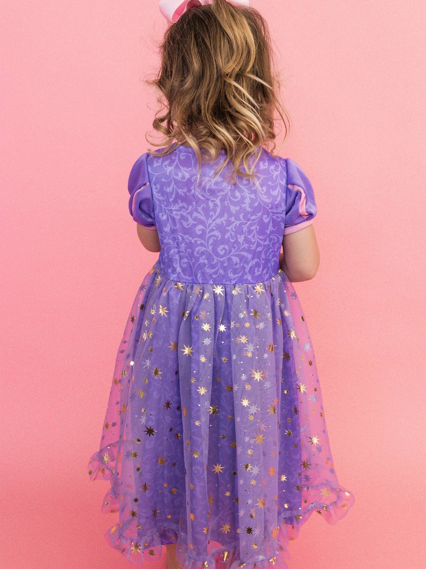 SoftSnooze™ Girls Amethyst Princess Bow Dress-Up Nightgown