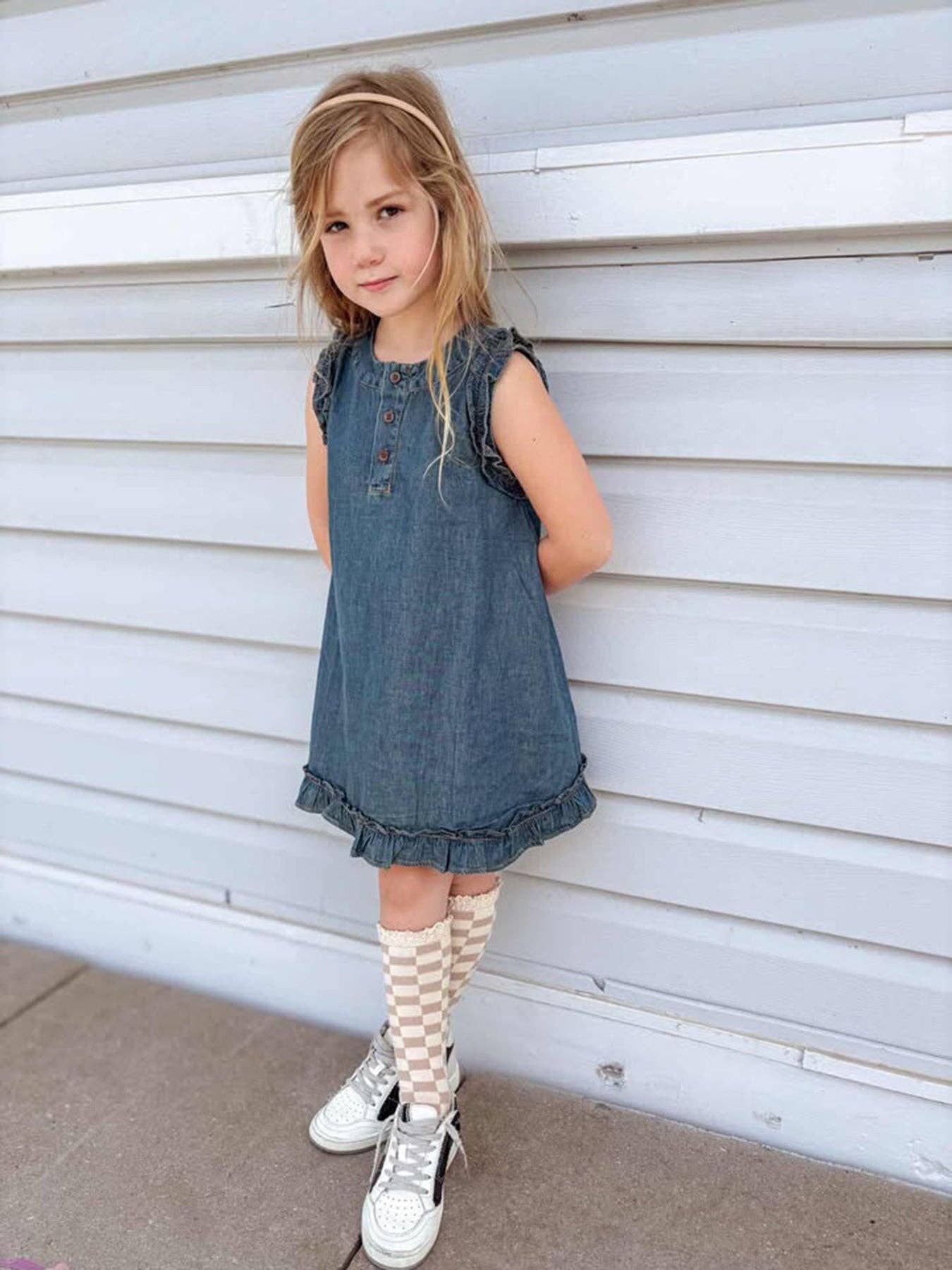 vintage ruffle dress