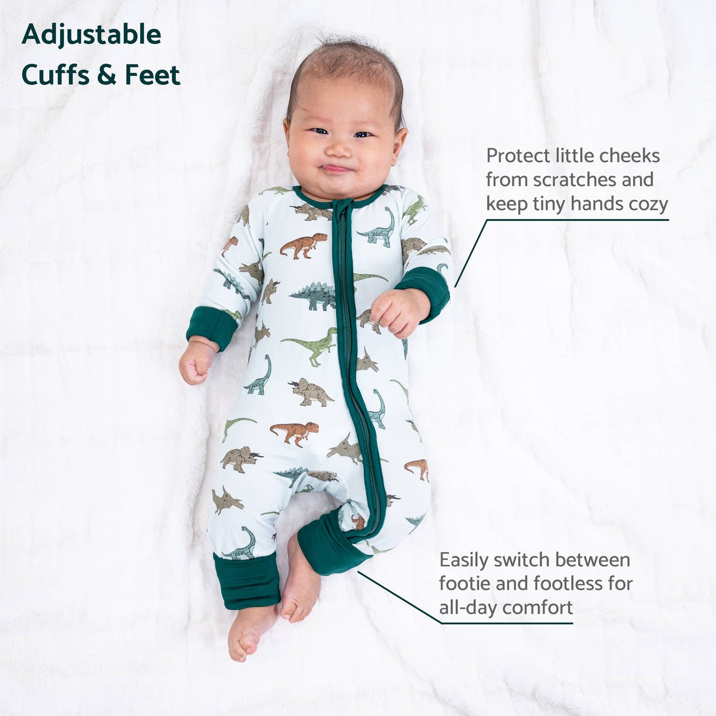 Dinosaur Baby Bamboo Pajamas