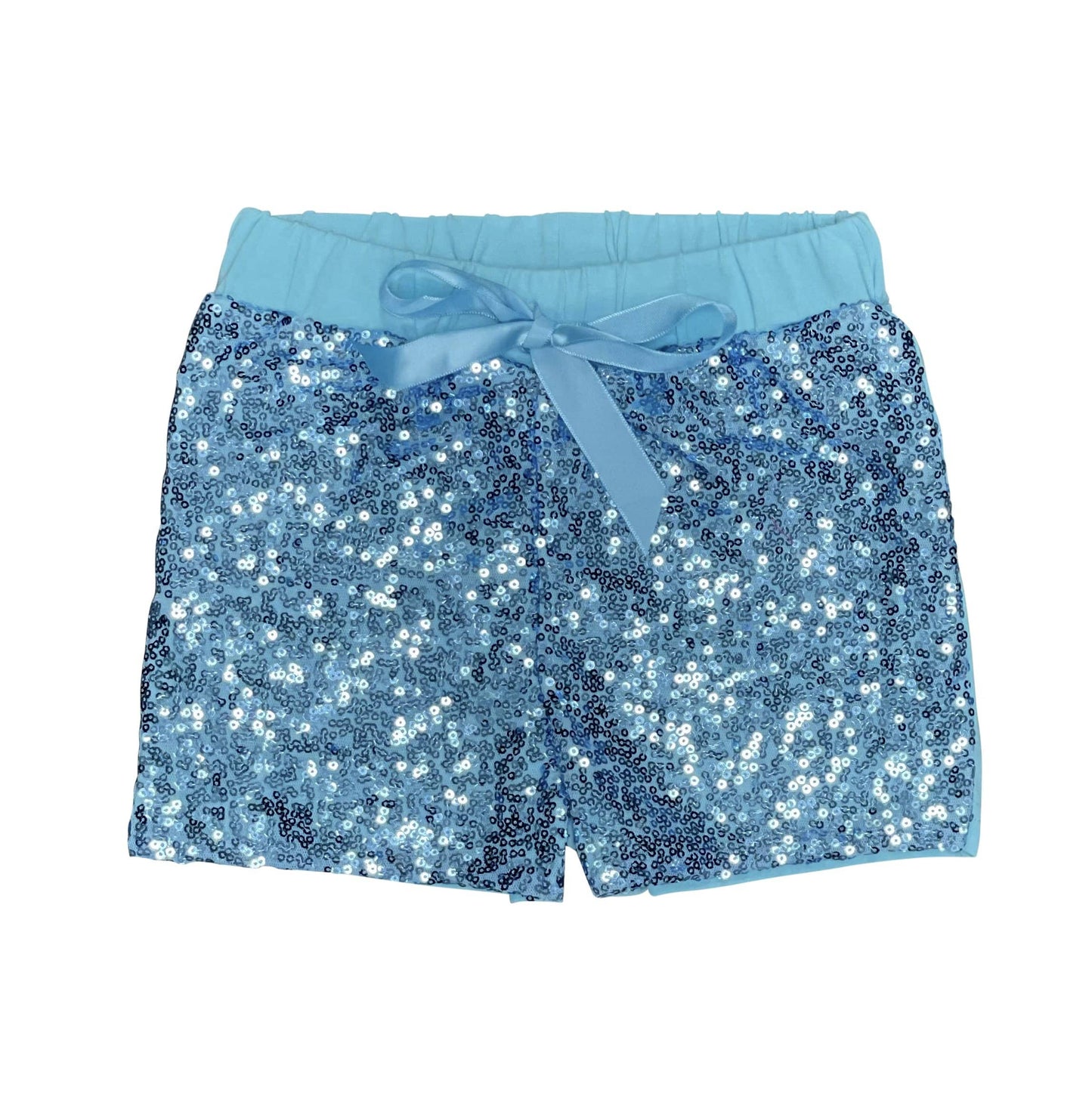 Sequin Shorts-Blue