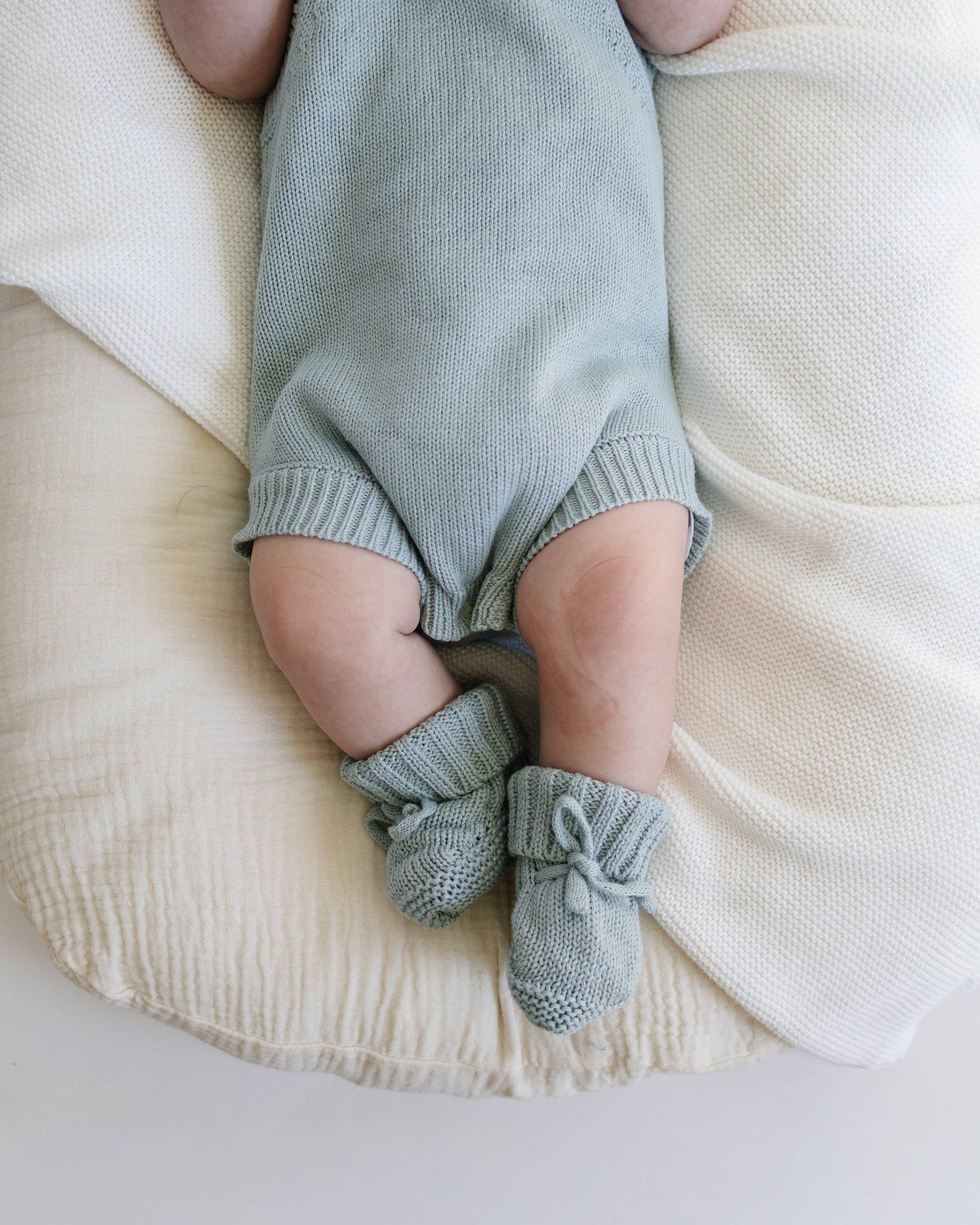 Summer Knit Romper - Steel
