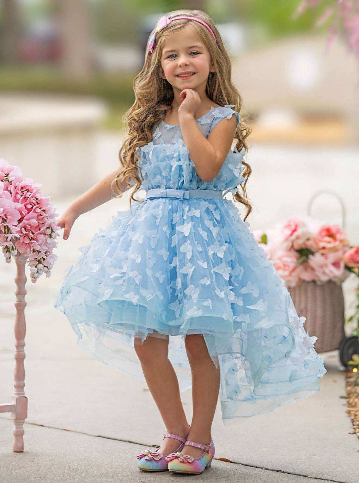 When Dreams Come True Blue Butterfly Tulle Dress