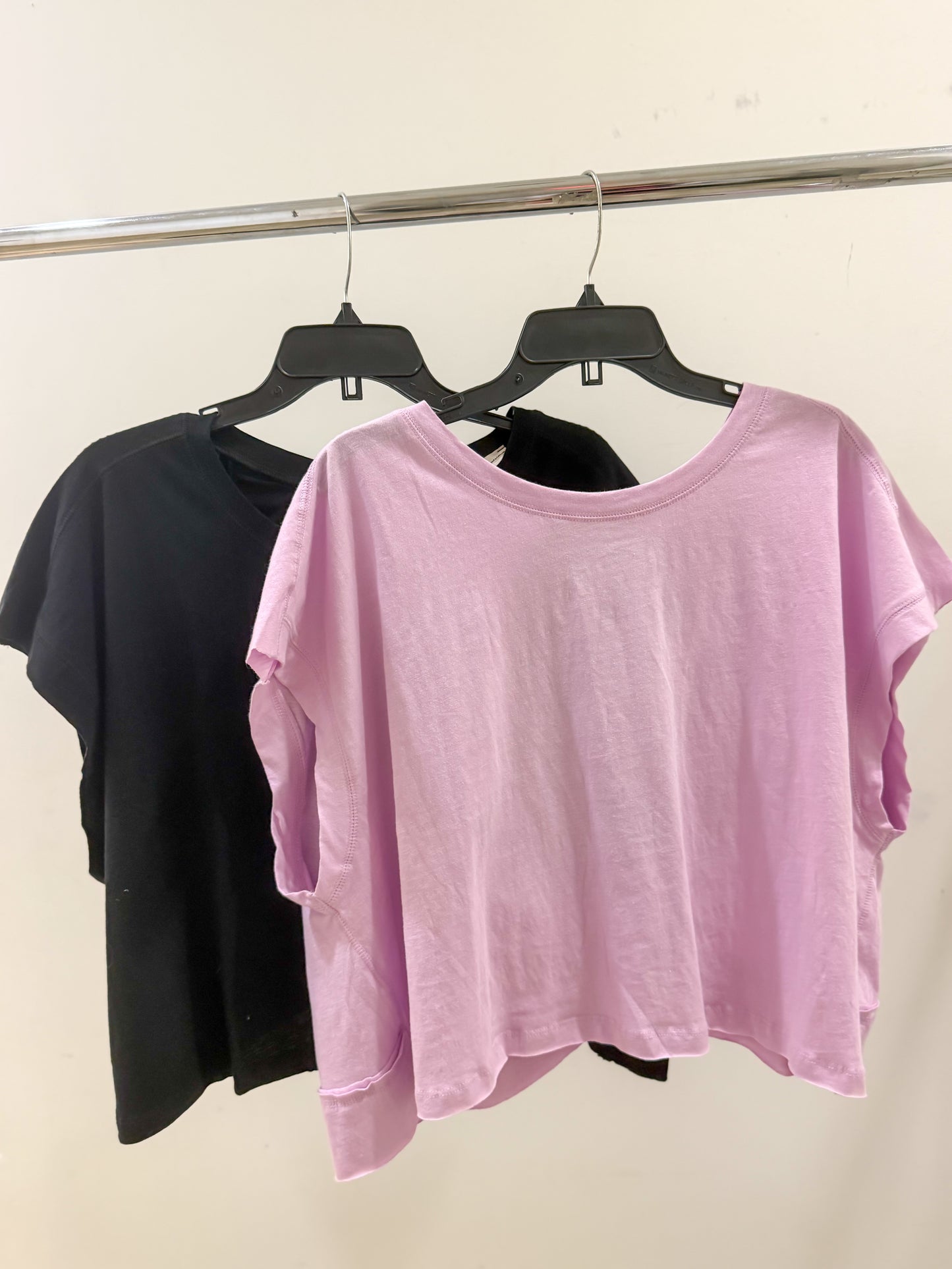 Open back top-black