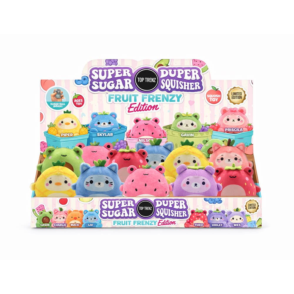 Super Duper Sugar Squishers Plush Fruit Frenzy Edition