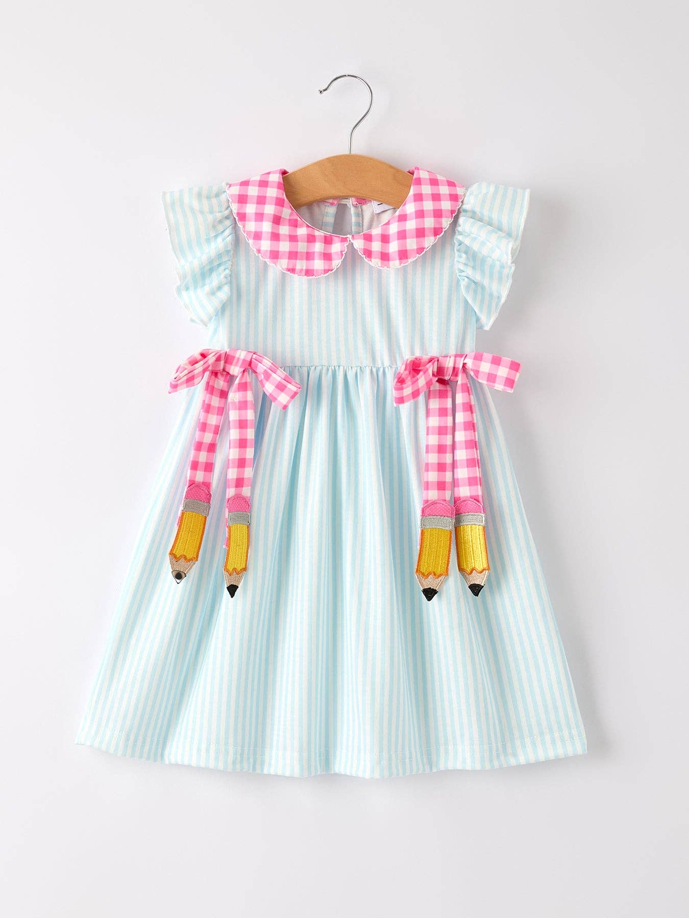 bow school dress