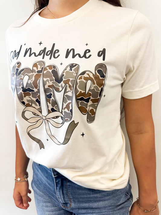 God Made Me A Mama Tee