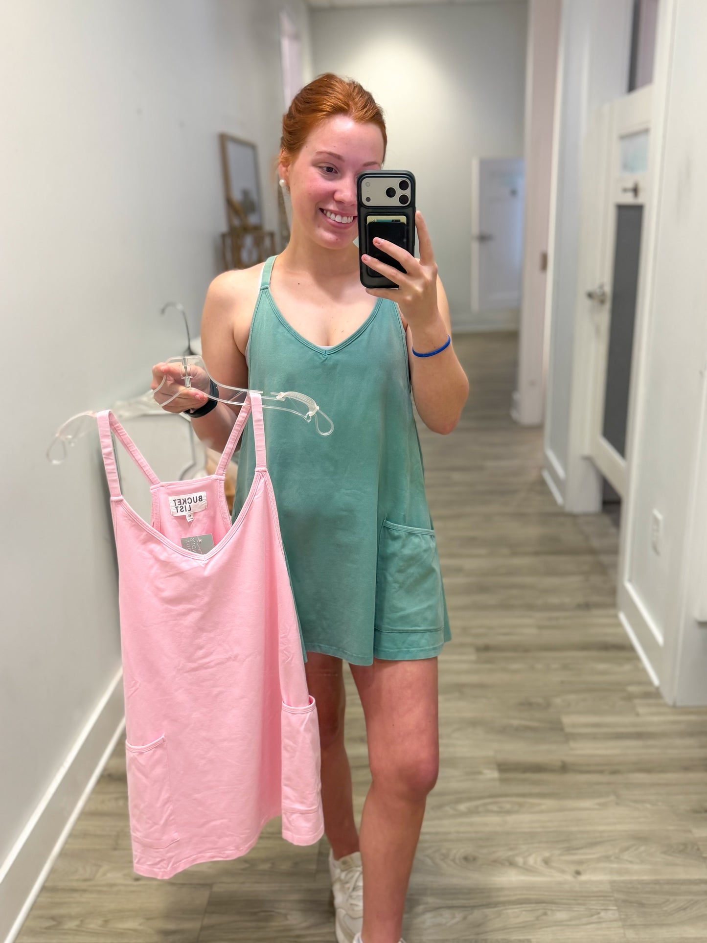 Bucket list romper-Pink