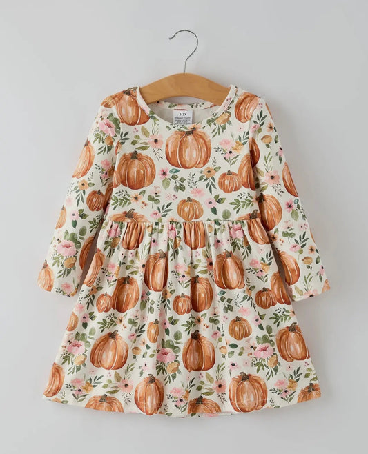 Halloween & Thanksgiving Long Sleeve Dress