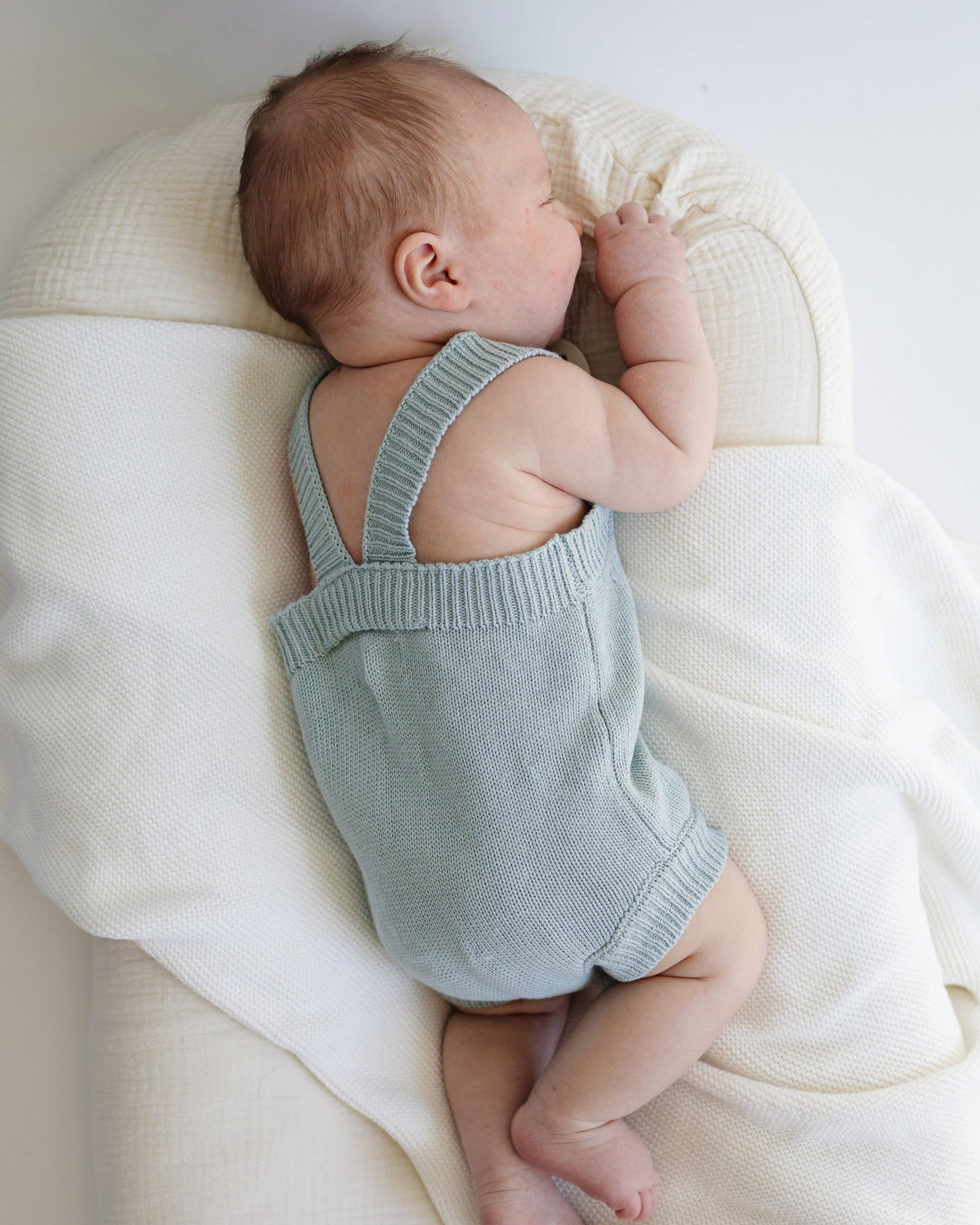 Summer Knit Romper - Steel