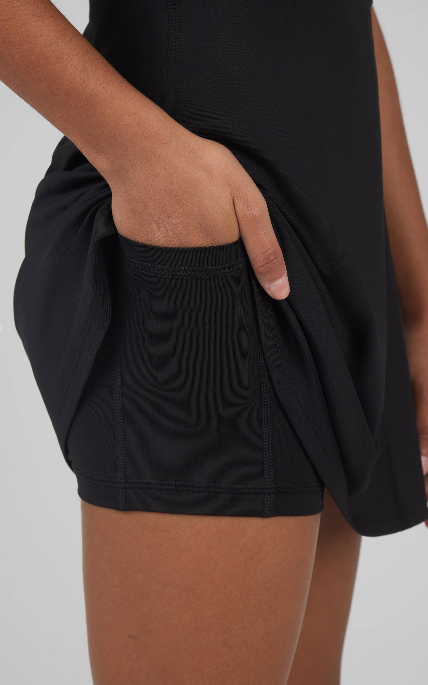 Girls Athletic Active Tennis Dress with Inner Shorts