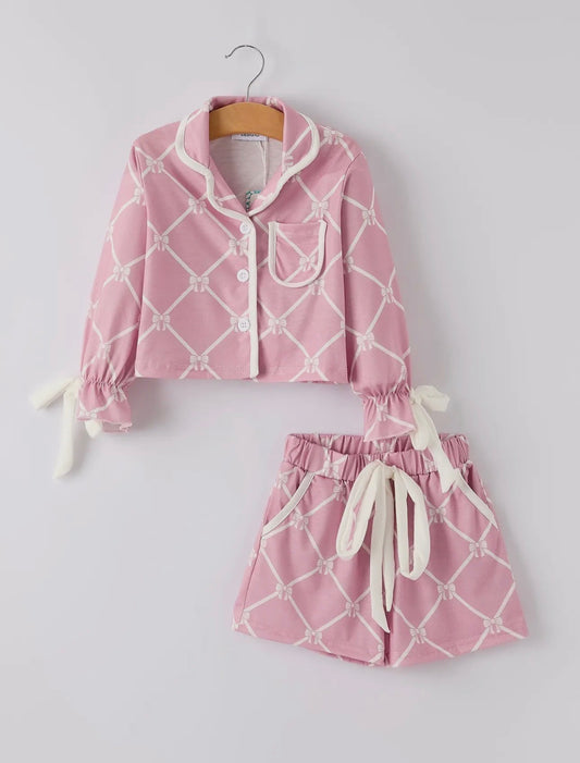 Autumn check pajamas