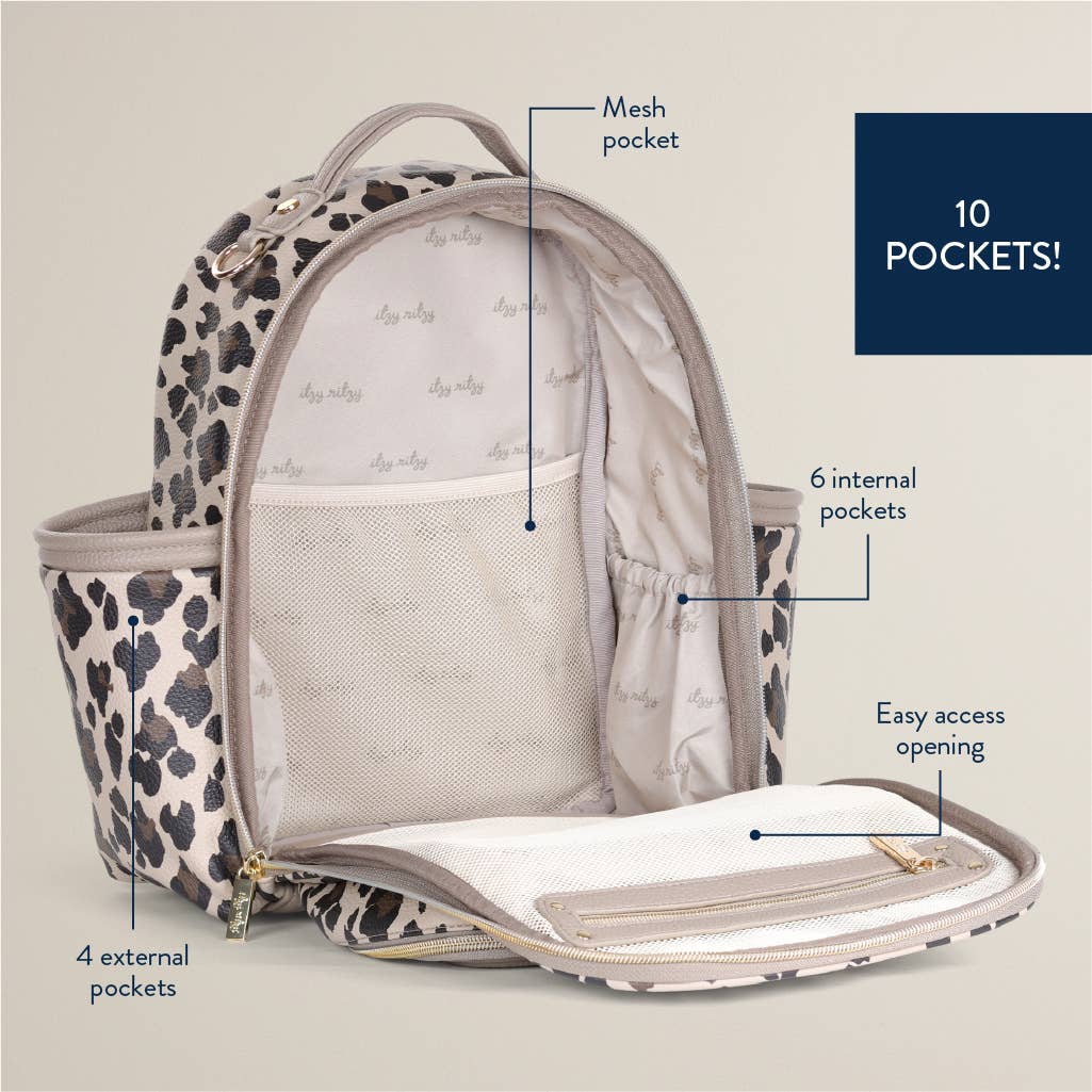 *NEW* Leopard Itzy Mini Plus™ Backpack Diaper Bag