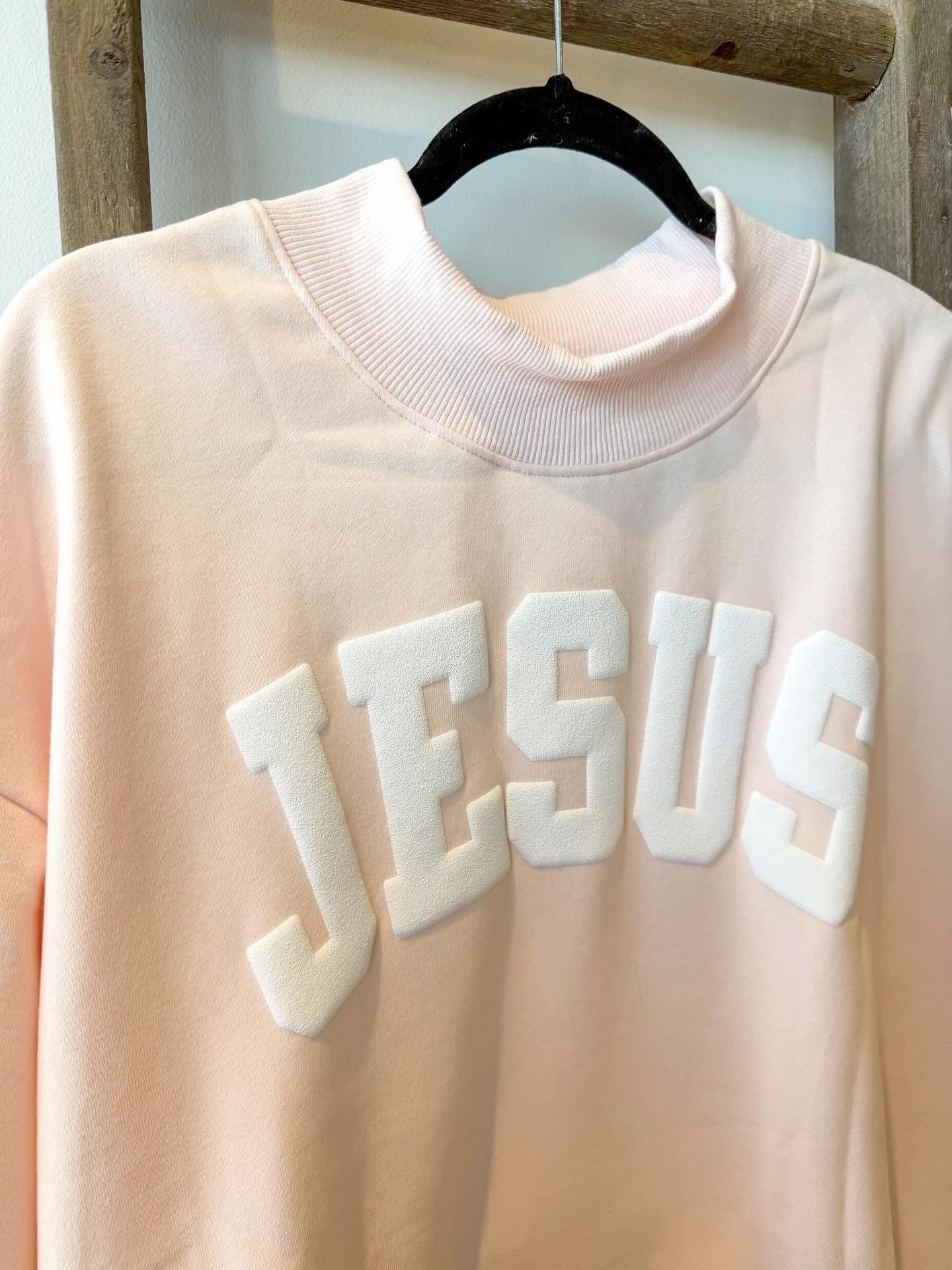 Pink Jesus sweatshirt