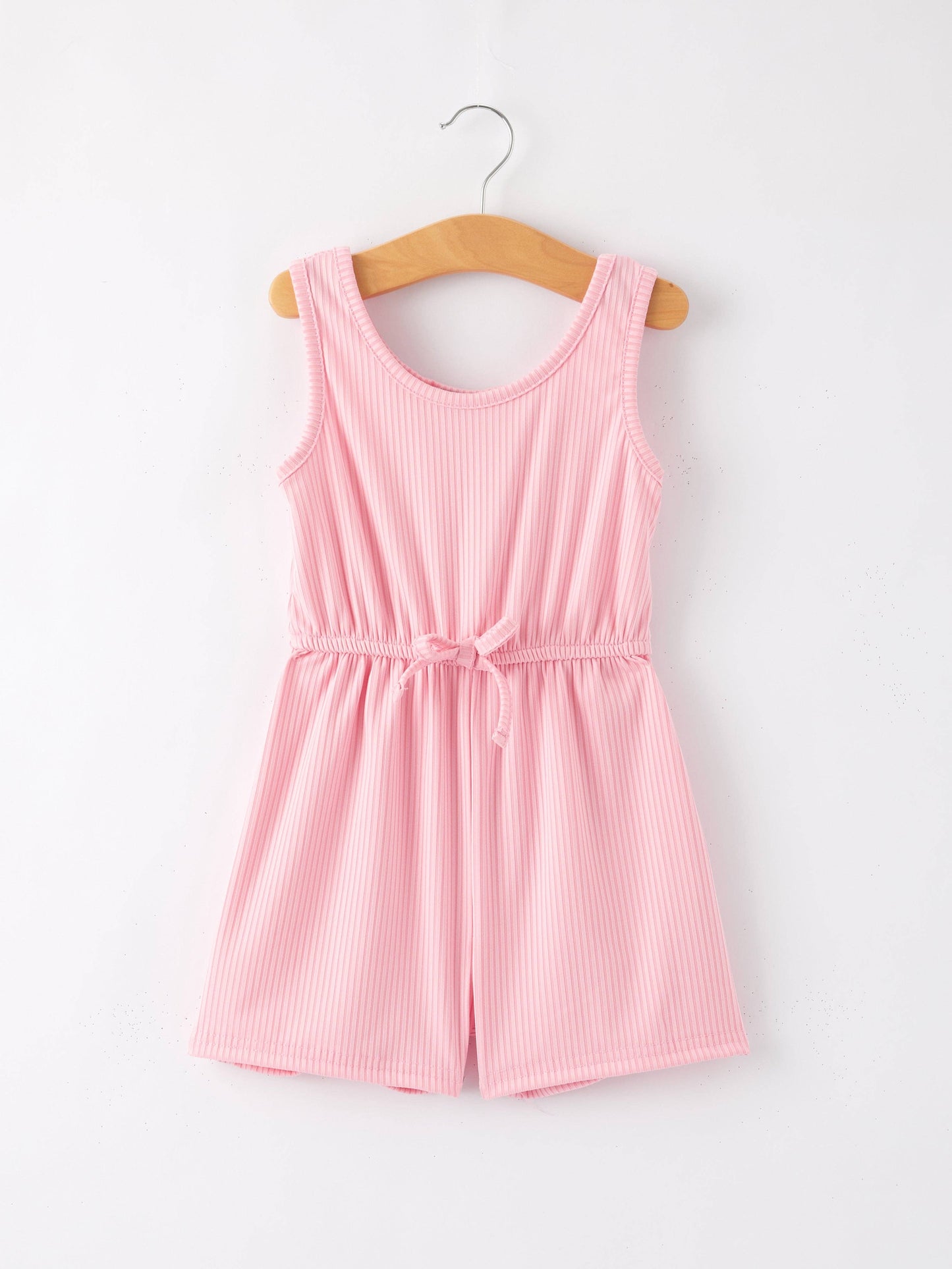 Girls Light Pink Jumpsuit