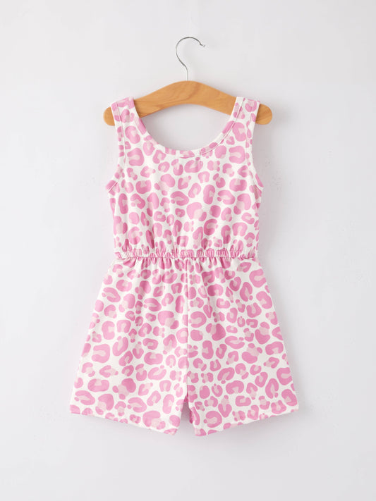 Girls Leopard Jumpsuit