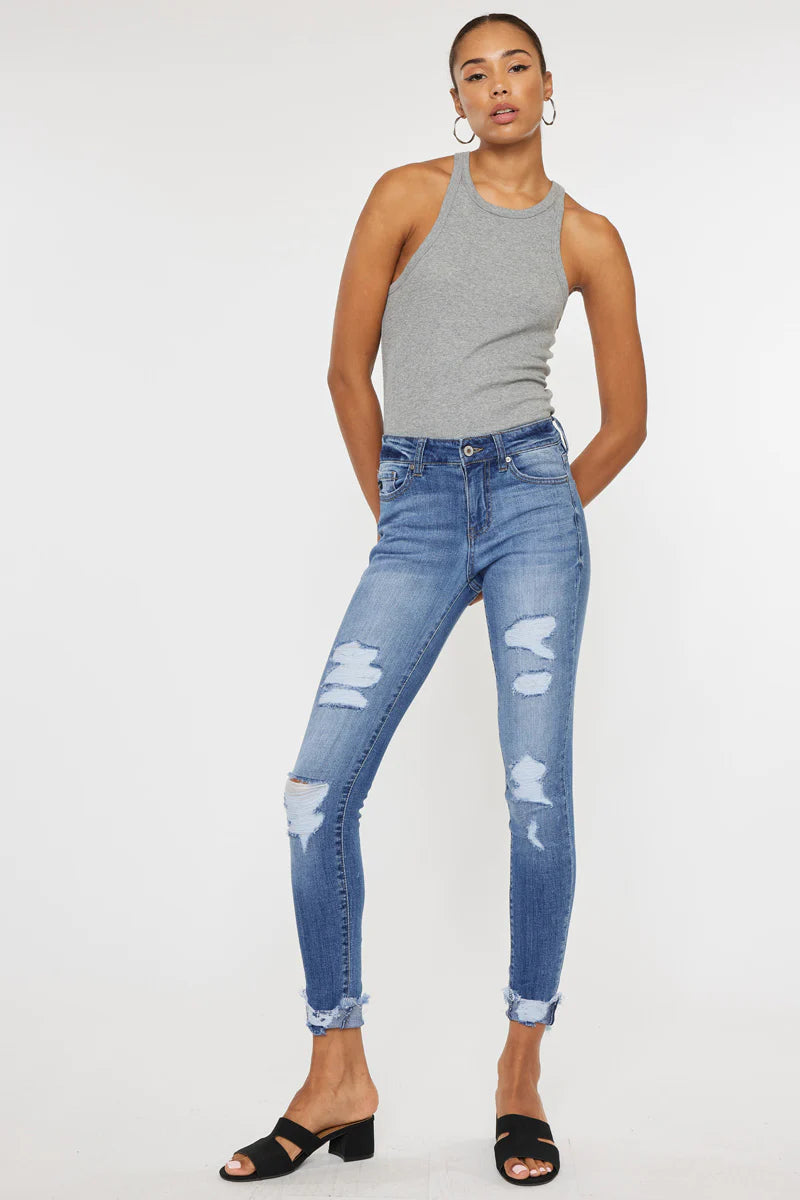 Florence Mid Rise Super Skinny Jeans
