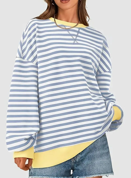 Blue stripe sweatshirt
