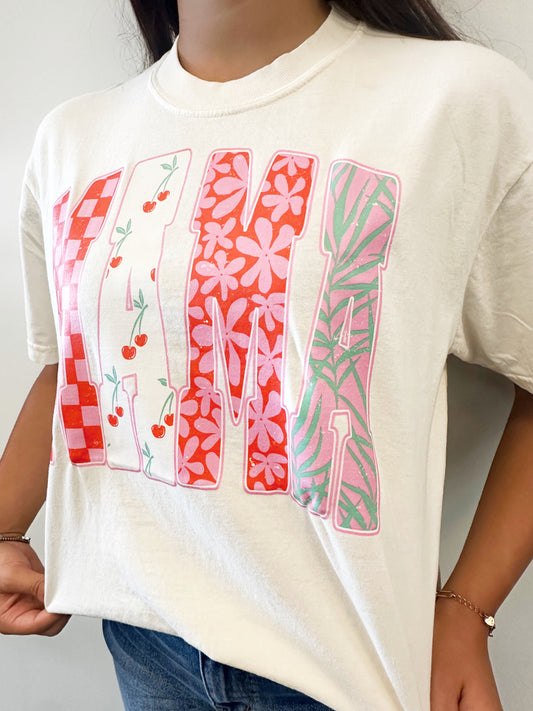 MAMA Block Letter Comfort Color T-shirt
