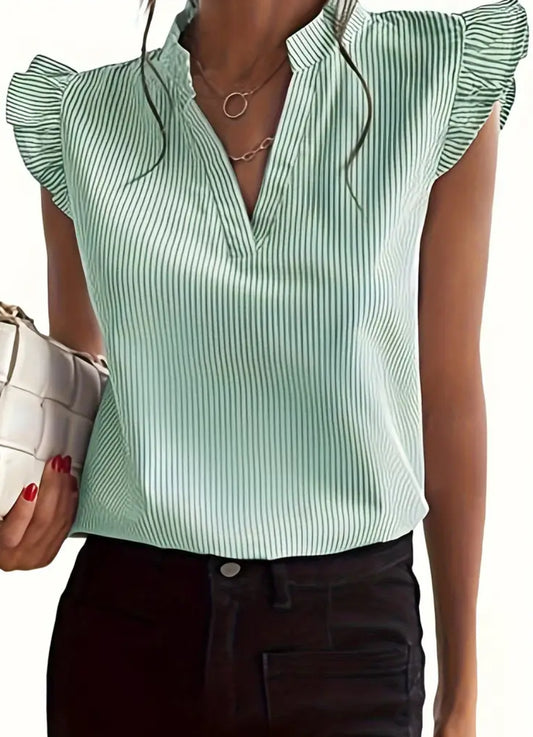 Green stripe shirt