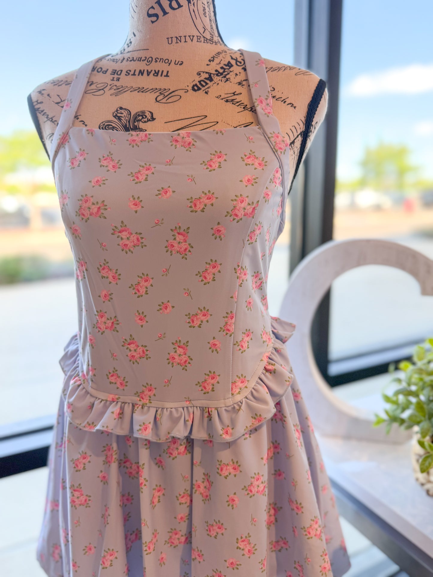 floral tennis romper