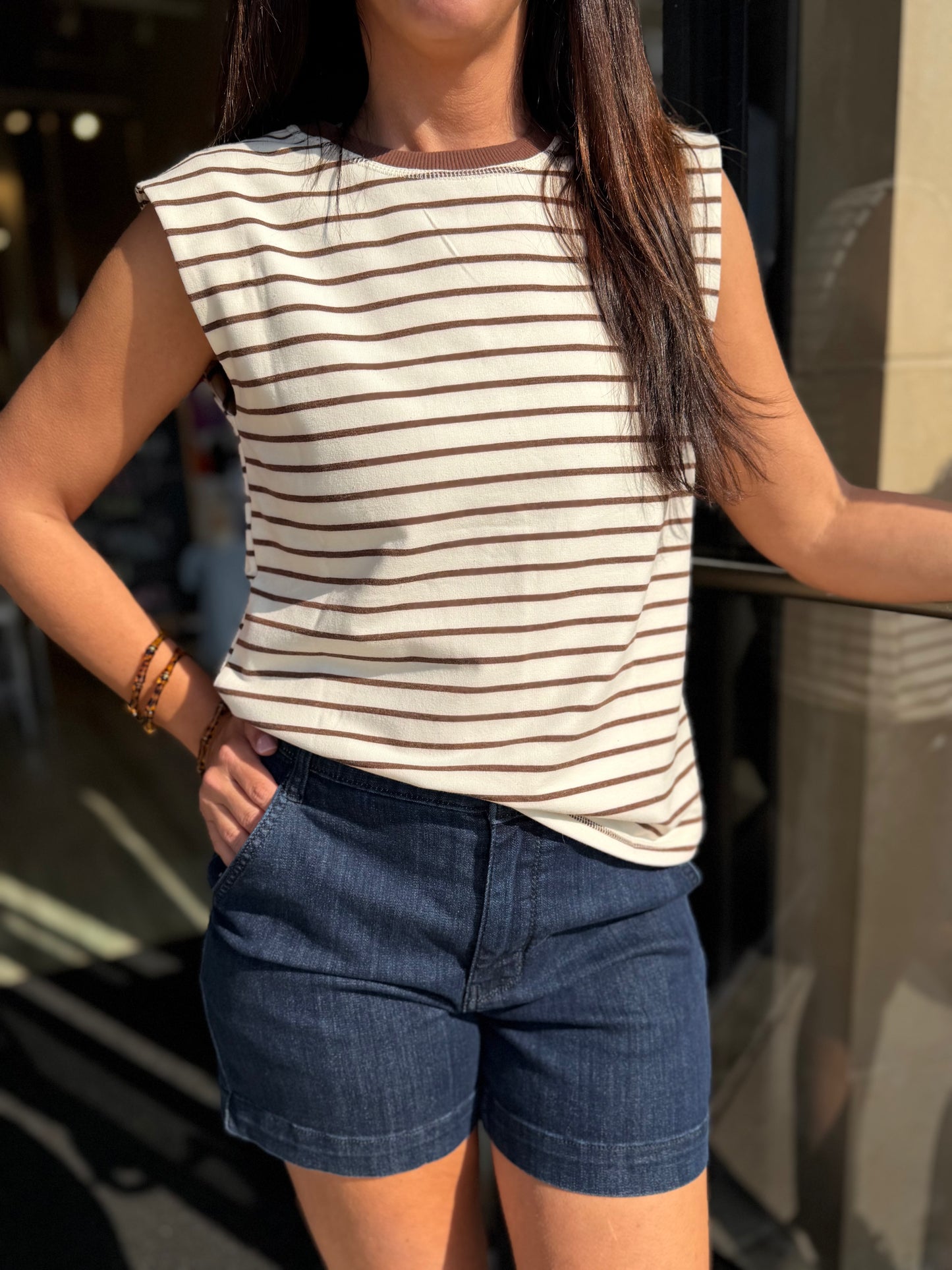Brown Stripe Shirt