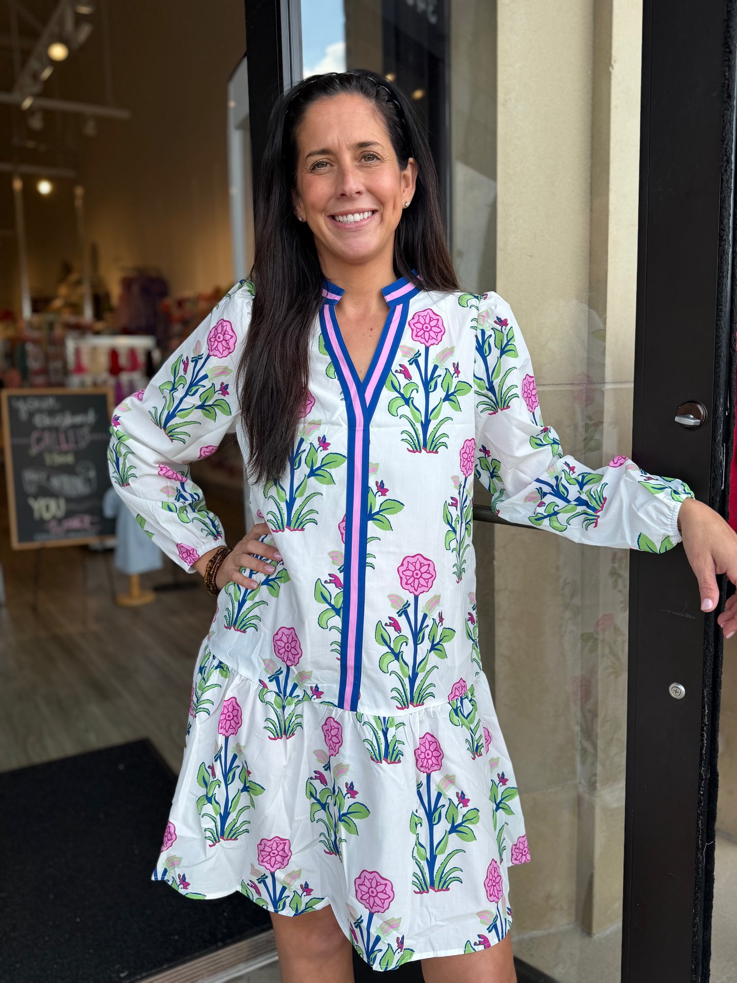 Floral Dress - White