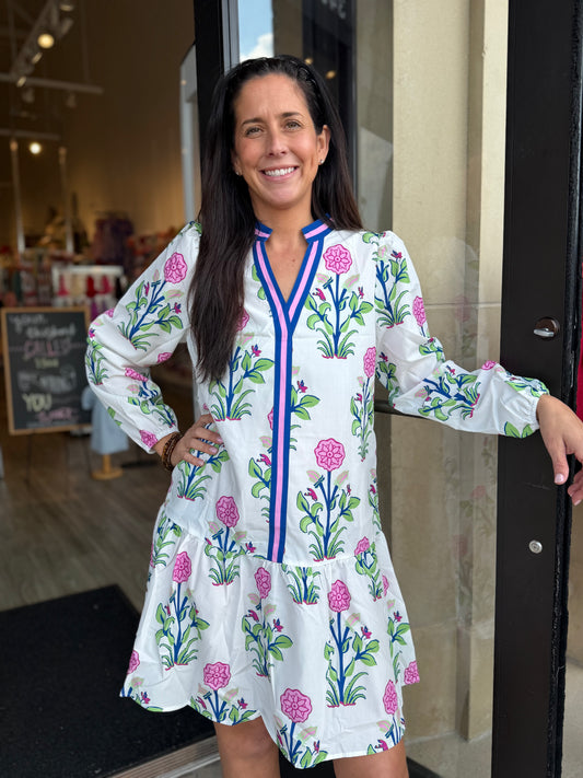 Floral Dress - White