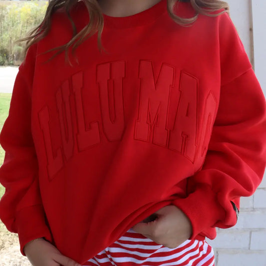 Lulu Mac Red On Red Pullover