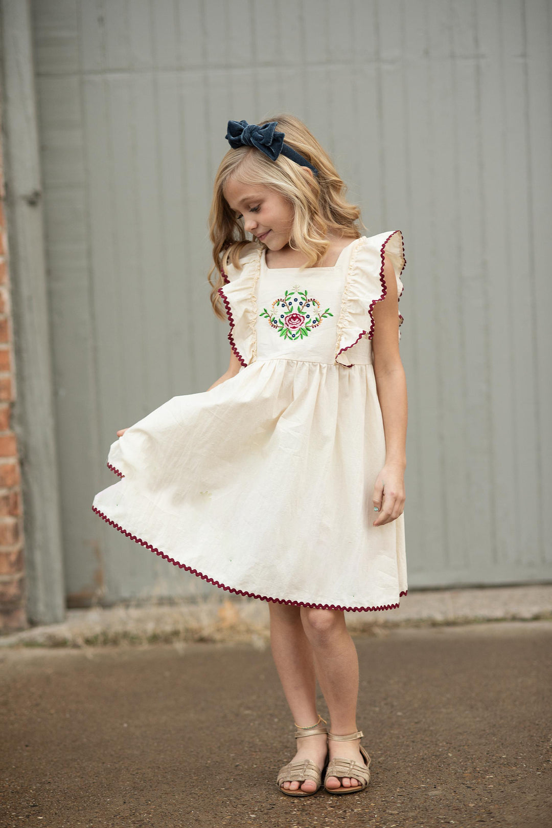 RicRac Embroidered Dress