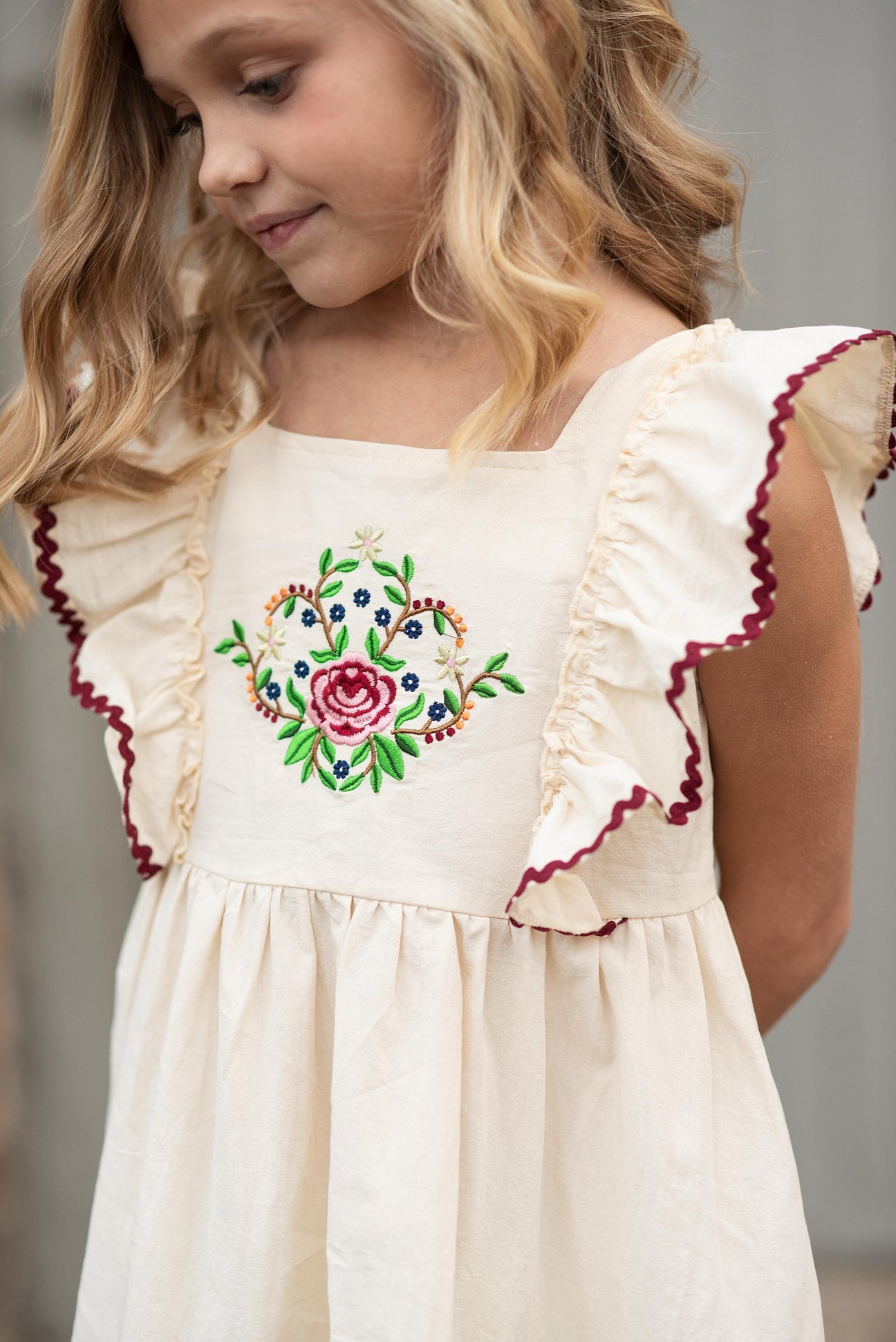 RicRac Embroidered Dress