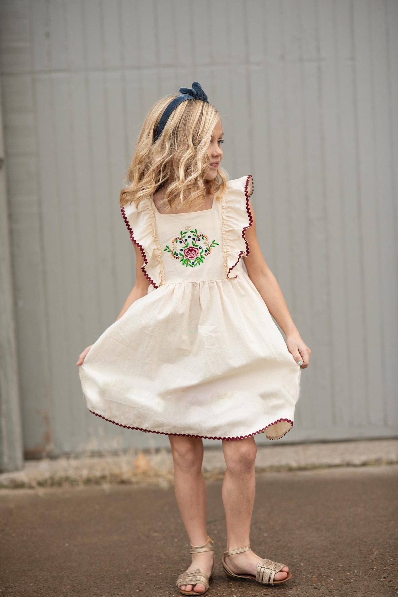 RicRac Embroidered Dress