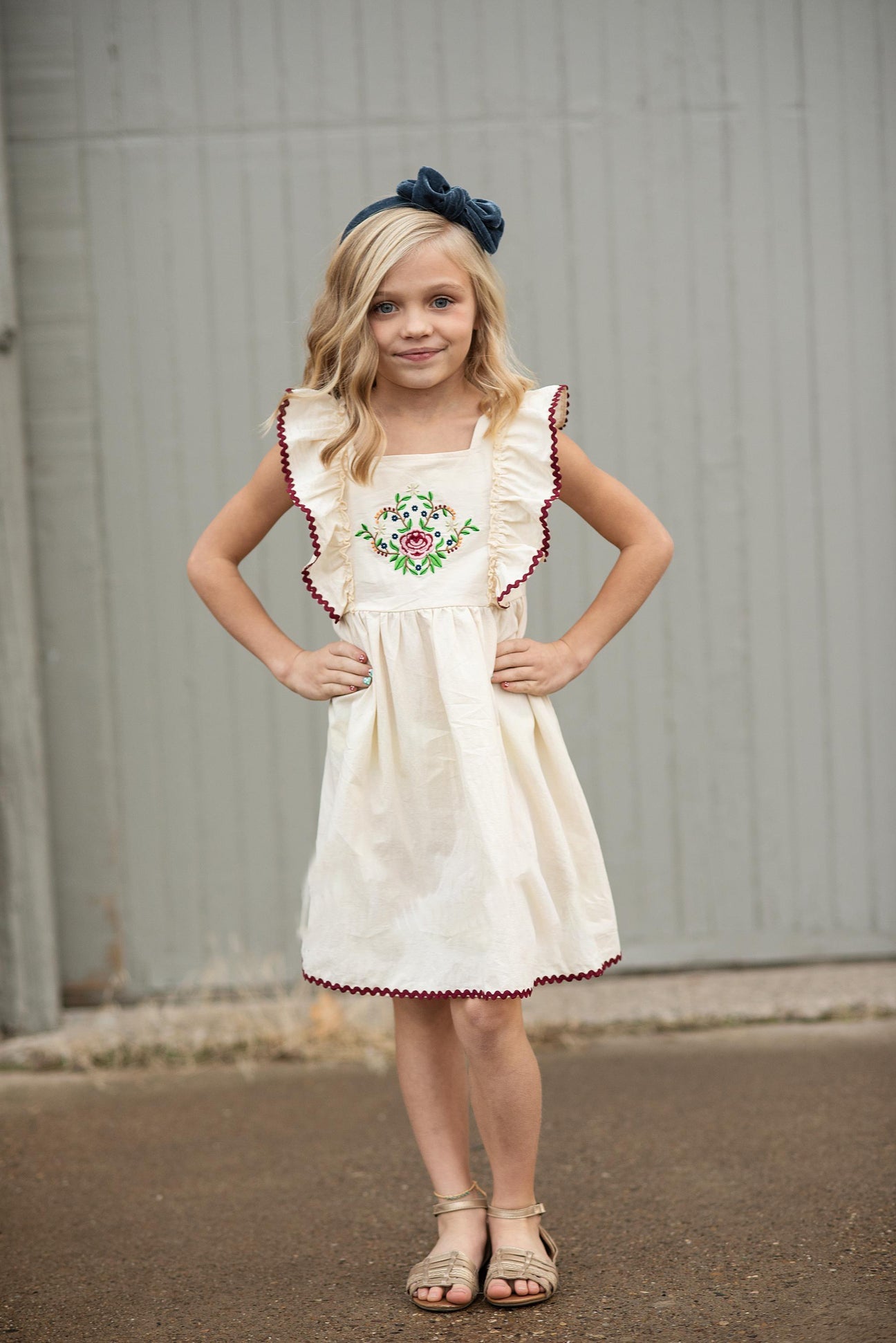 RicRac Embroidered Dress
