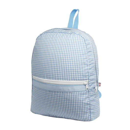 Blue Gingham Backpack