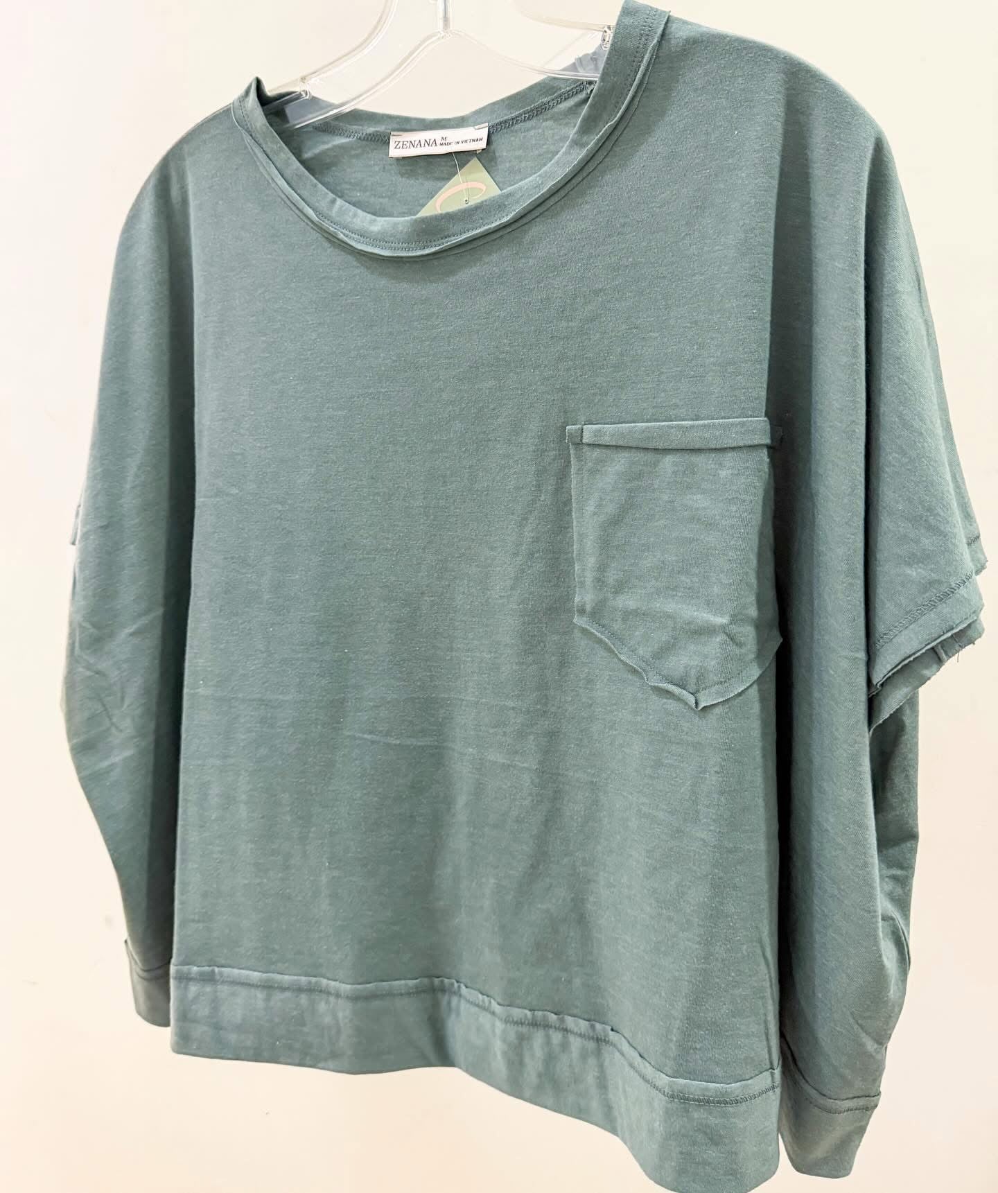 Boxy Top And Shorts Set- Jade