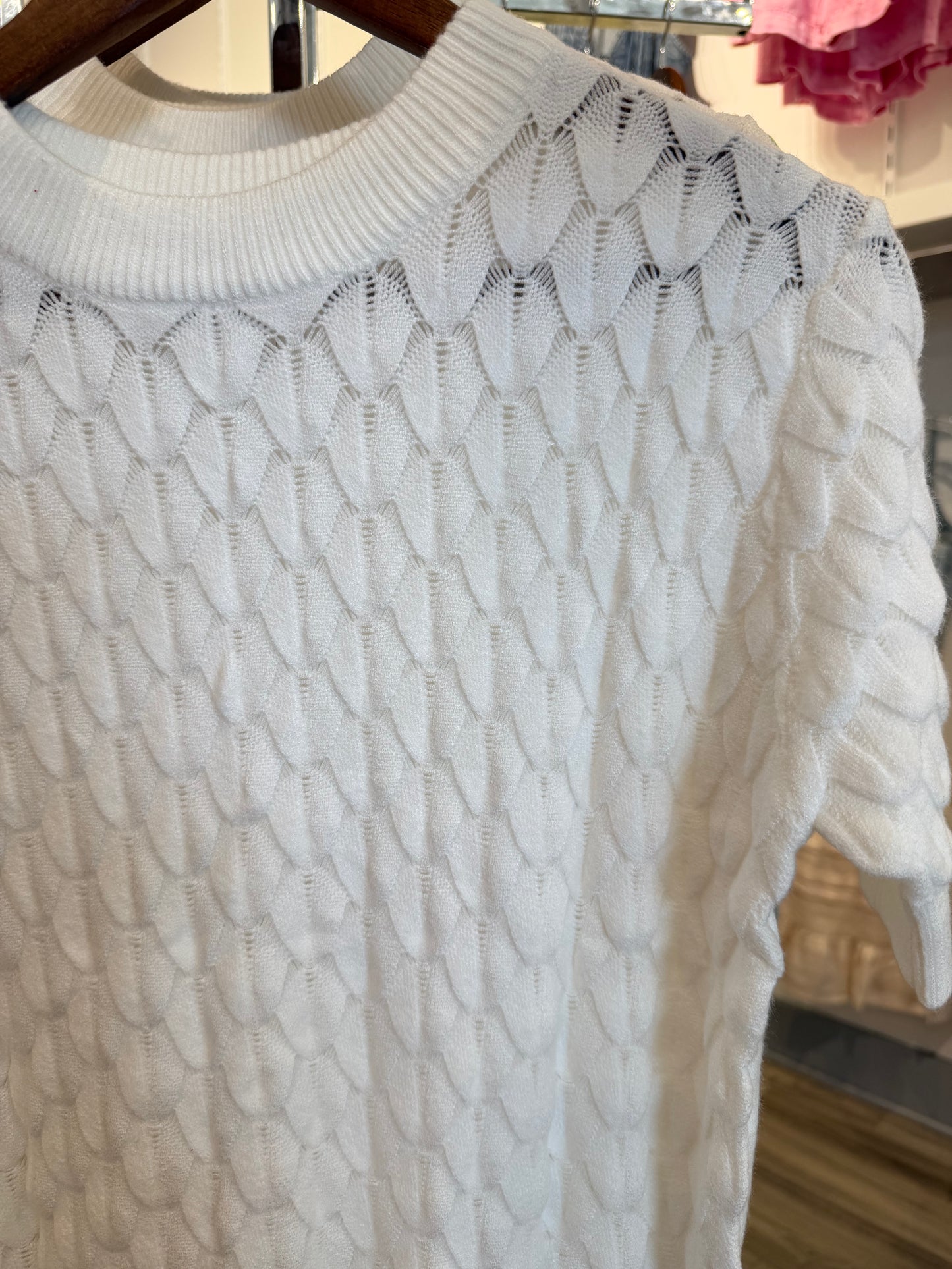 White Leaf Sweater