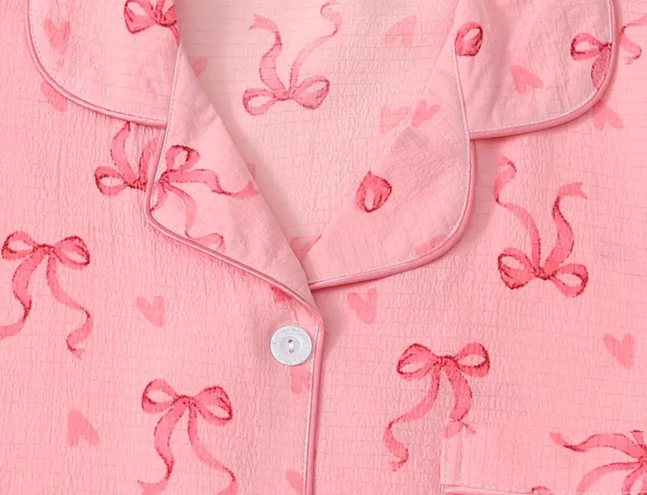 Pink Bow Pjs
