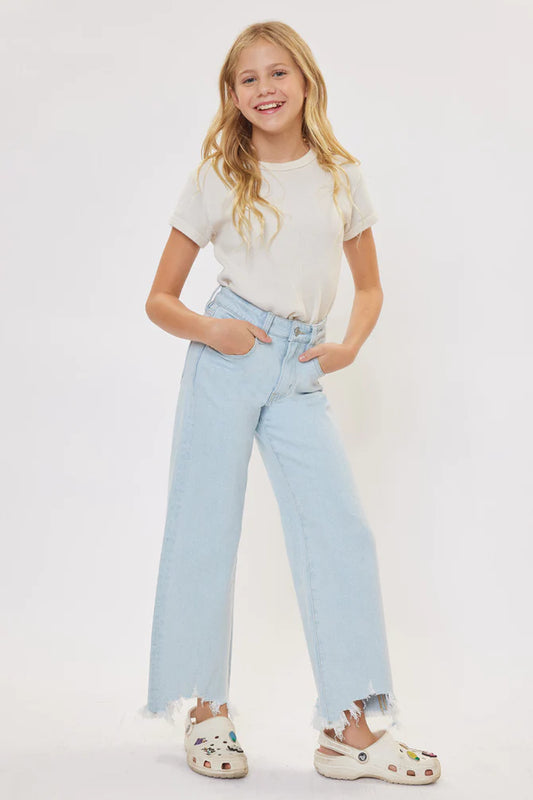 Zendaya High Rise Wide Leg Kid Kancan Jeans