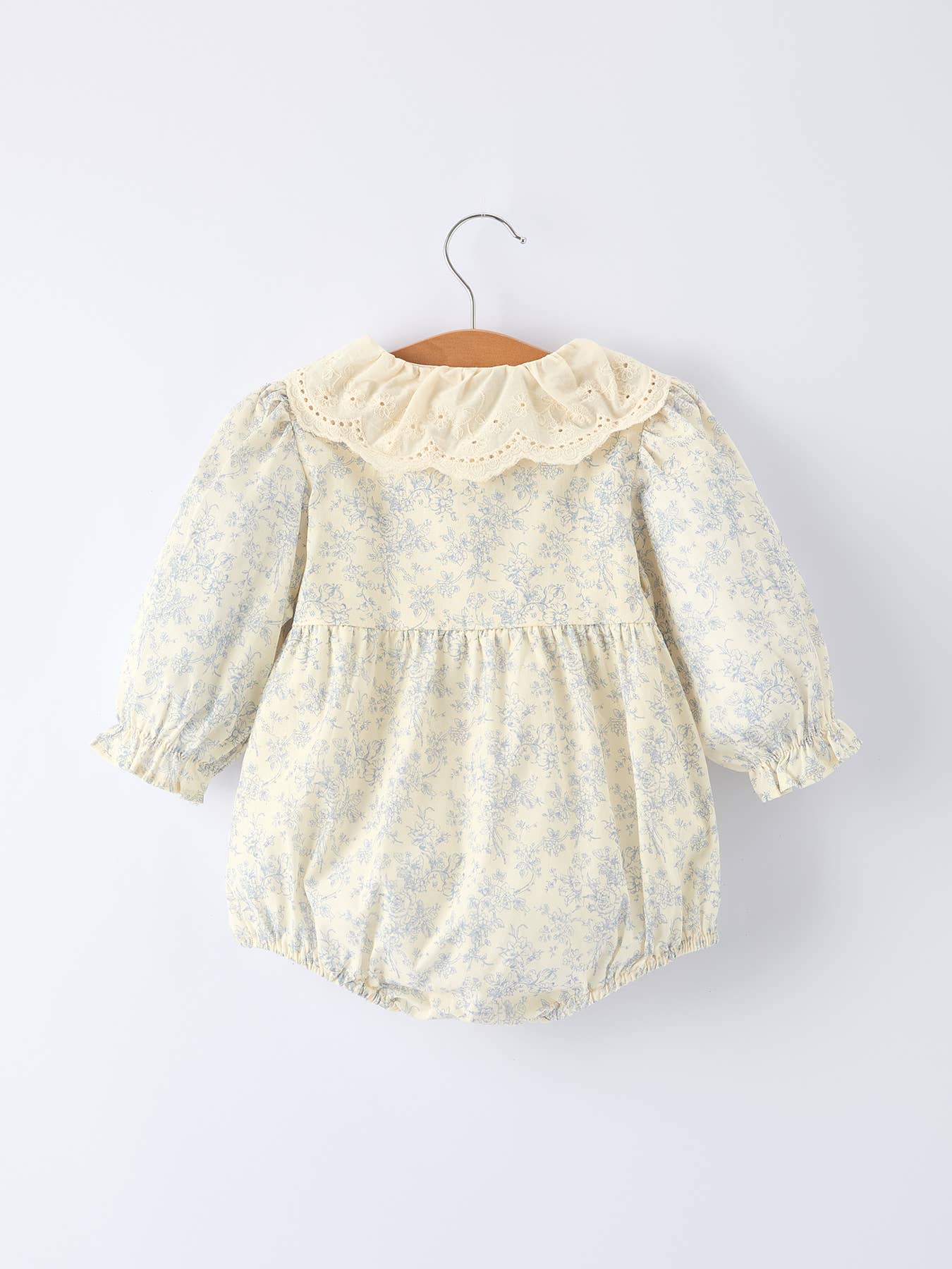 Baby Girl Romper – Vintage Floral Lace Outfit