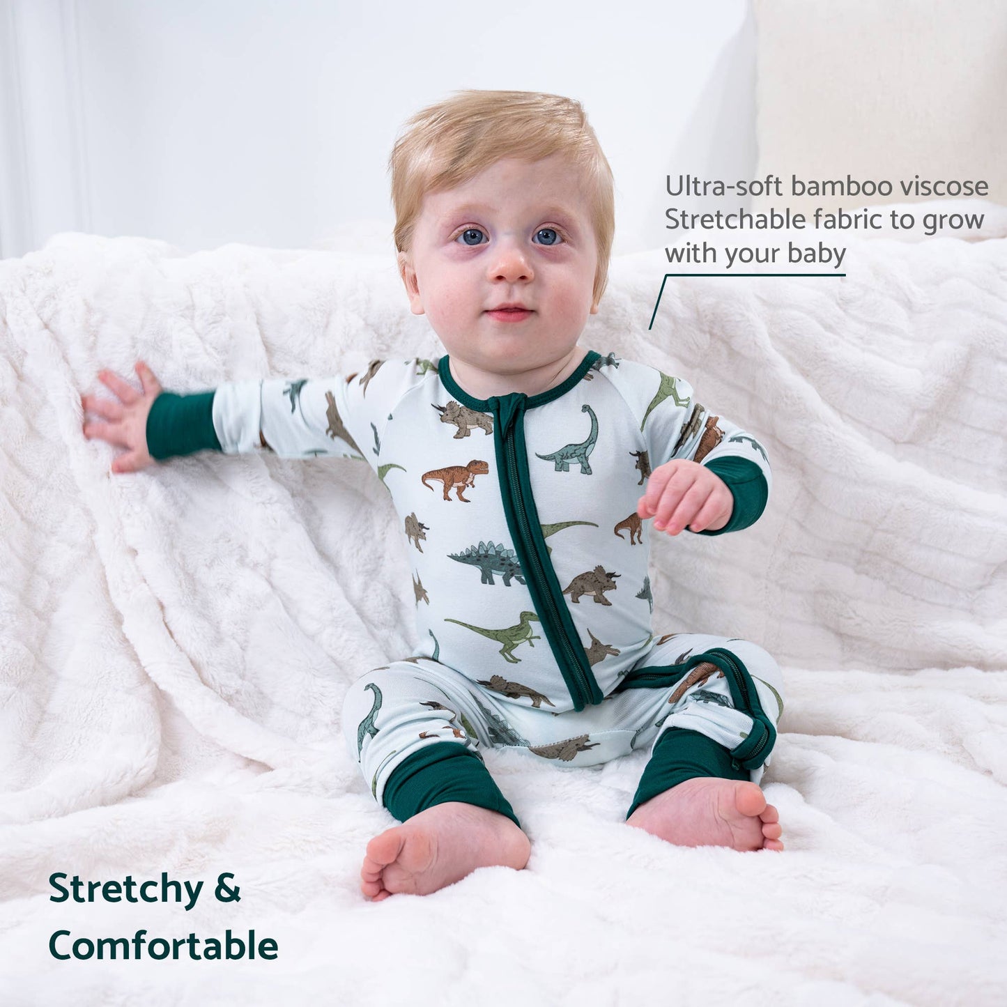 Dinosaur Baby Bamboo Pajamas