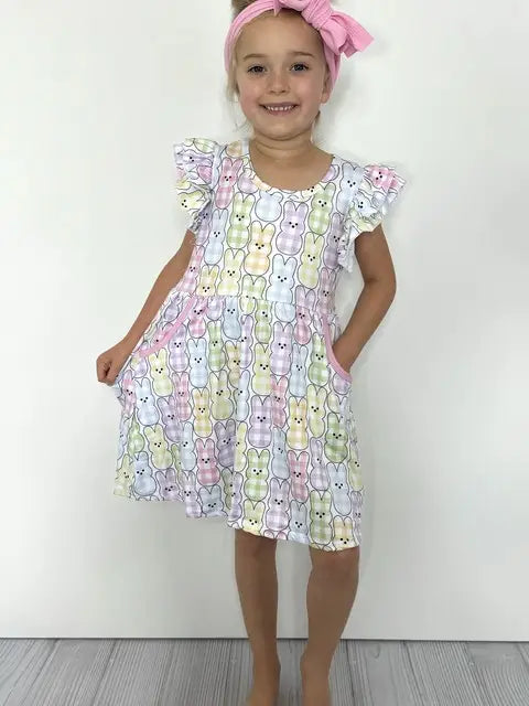 Girls Easter Peep Dress