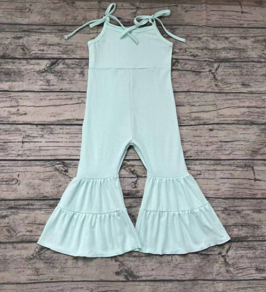 Baby Girls Toddler Solid Color Summer Cotton Straps Bell Pan