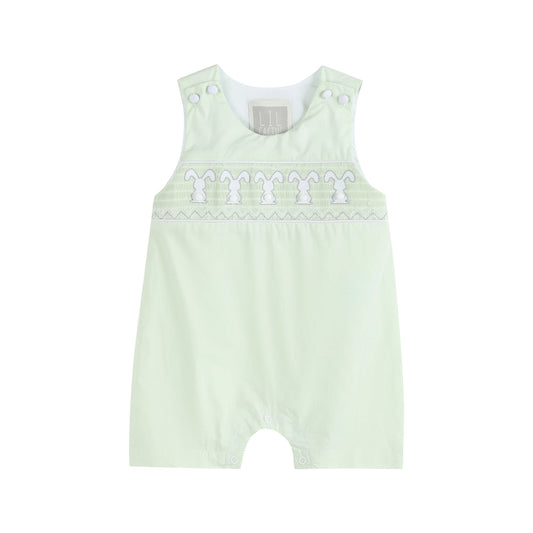 Honeydew Green Bunny Smocked bishp dress