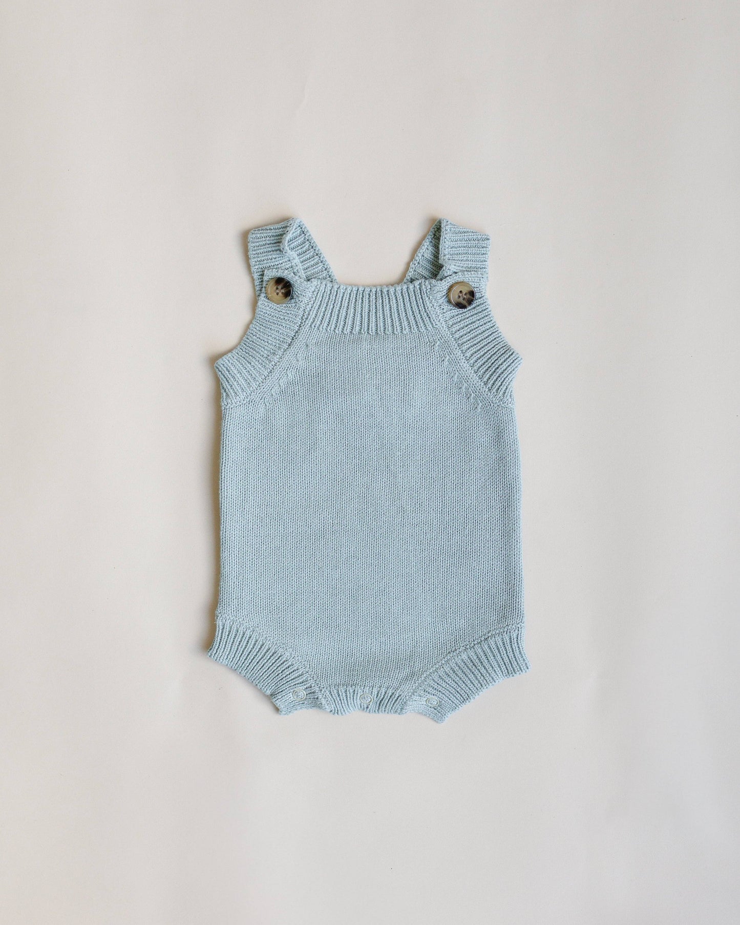 Summer Knit Romper - Steel