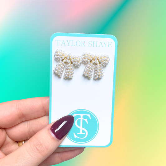 Pearl Bow Studs