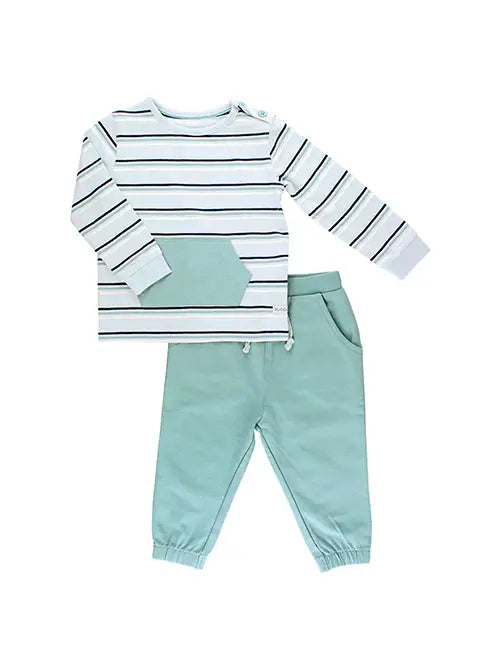 RuggedButts Antique Blue Stripe Jogger Set