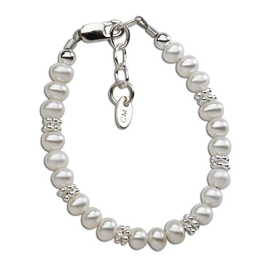 Sterling Silver Freshwater Pearl Baby Bracelet Kid's Jewelry