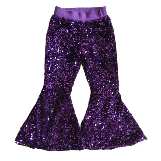 Deluxe Lined Sequin Bell Bottoms