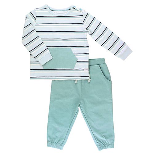 RuggedButts Antique Blue Stripe Jogger Set